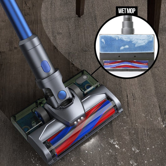 MyGenie H20 PRO Wet Mop 2 - IN - 1 Cordless Stick Vacuum Cleaner Handheld Recharge - Blue - RnR Galore