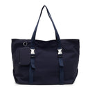 Navy Blue Modern Utility Tote Bag for Women - Large Capacity Shoulder Bag with Detachable Pouch for Work, School & Travel - RnR Galore