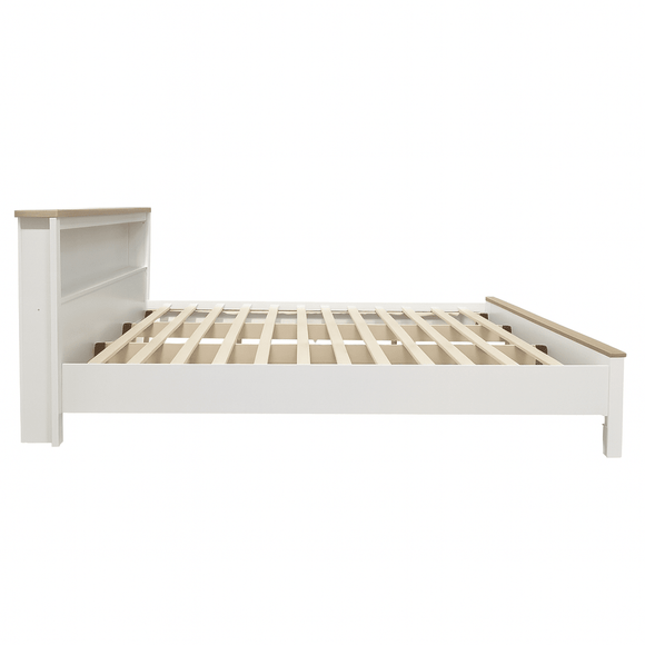 Noosa King Bed Frame with Shelf - RnR Galore