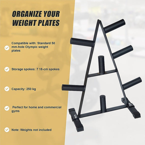 Olympic Weight Plate Storage Rack 250kg Capacity - RnR Galore