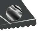 Outdoor Folding Arm Awning Retractable Sunshade Canopy Grey 4.0m x 3.0m - RnR Galore