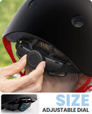 OutdoorMaster Youth & Kids Bike Helmet - Adjustable Multi - Sports Skateboard Helmet with Removable Liners for Balance Bike, Toddler Scooter, One Wheel Hoverboard - Black Red - Large - RnR Galore