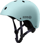 OutdoorMaster Youth & Kids Bike Helmet - Adjustable Multi - Sports Skateboard Helmet with Removable Liners for Balance Bike, Toddler Scooter, One Wheel Hoverboard - Mint Green - Medium - RnR Galore