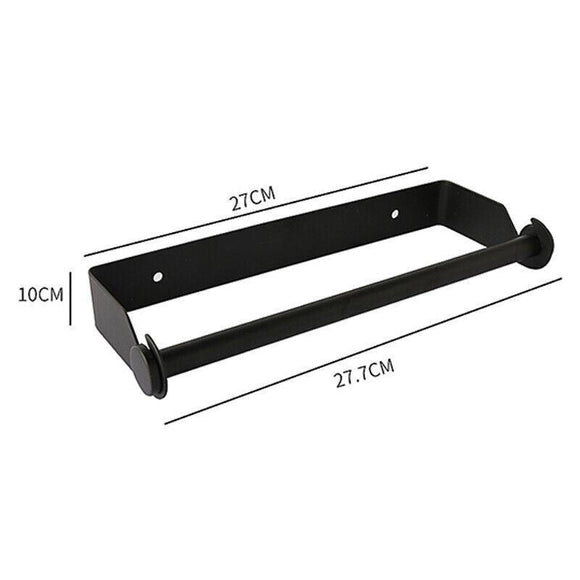 Paper Towel Holder Under Cabinet Wall Mount Stainless Steel Rack Kitchen - Silver - RnR Galore