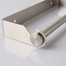 Paper Towel Holder Under Cabinet Wall Mount Stainless Steel Rack Kitchen - Silver - RnR Galore