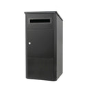 Parcel Delivery Drop Box Mailbox - Secure Home Package Locker 38x38x90cm Black - RnR Galore