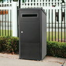 Parcel Delivery Drop Box Mailbox - Secure Home Package Locker 38x38x90cm Black - RnR Galore