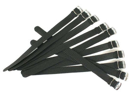 Perlon Bracelet 16 18 20mm XL Black Compatible with Swiss Brands - RnR Galore