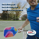 Pickleball Paddle Set with 4 Balls – Fiberglass Surface, Lightweight Grip | Indoor & Outdoor Play - RnR Galore