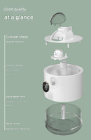 Pink Adorable Space Capsule Humidifier - Portable USB Cool Mist Maker with LED Display & Ambient Night Light - RnR Galore