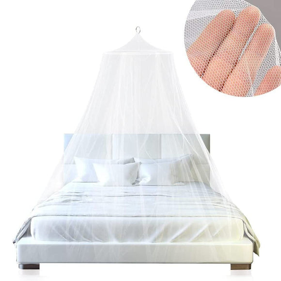 Pink Hanging Princess Bed Canopy Mosquito Net - Dome Bedding for Dorm Rooms & Bedrooms (Fits ≤1.5m Beds) - RnR Galore