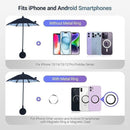 Pink Magnetic Phone Umbrella Sun Shade - Clear Outdoor Screen Visor, Anti - Glare Mini Parasol for iPhone - RnR Galore