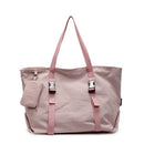 Pink Modern Utility Tote Bag for Women - Large Capacity Shoulder Bag with Detachable Pouch for Work, School & Travel - RnR Galore
