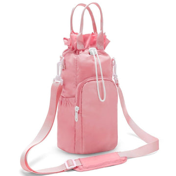Pink Protective Crossbody Water Bottle Holder with Pockets, Fits 40oz Stanley Tumbler - RnR Galore
