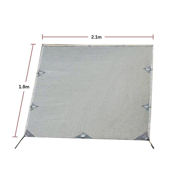 Pop Top Caravan Privacy Screen Sun Shade Side Extension 2.1 x 1.8m - RnR Galore