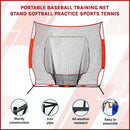 Portable Baseball Training Net Stand Softball Practice Sports Tennis - RnR Galore