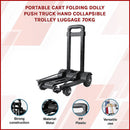 Portable Cart Folding Dolly Push Truck Hand Collapsible Trolley Luggage 70Kg - RnR Galore