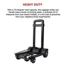 Portable Cart Folding Dolly Push Truck Hand Collapsible Trolley Luggage 70Kg - RnR Galore