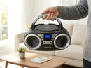 Portable CD Player (Black) 4W Speaker with FM Radio & AUX In - RnR Galore