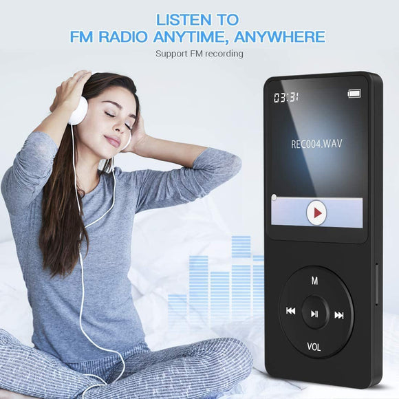 Portable Digital Music Player - Bluetooth 5.4, Hi - Fi Lossless Sound, 8GB Built - in & Expandable Storage(black 64GB) - RnR Galore