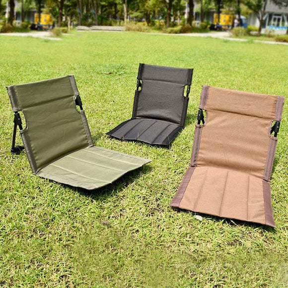 Portable Folding Beach Chair - Reclining Outdoor Seat 68x39.5x40.5cm with Carry Bag in white - RnR Galore