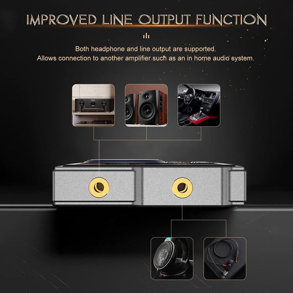 Portable Hi - Res Digital Audio Player - DSD, Dual DAC, Bluetooth 5.0, Expandable Storage(BLACK 16GB + 16GB) - RnR Galore