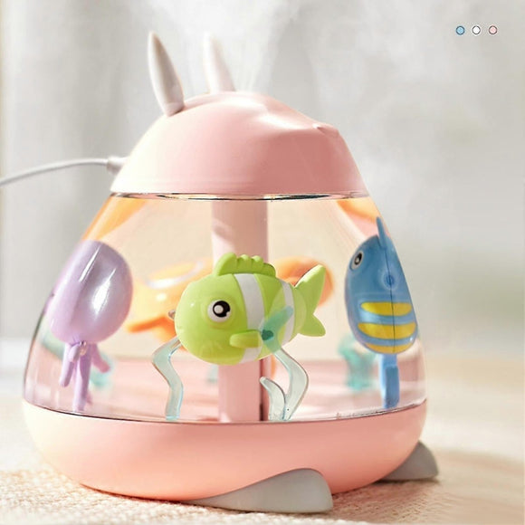 Portable USB Desk Humidifier, Silent Mini Mist Maker for Home, Travel, Office - RnR Galore