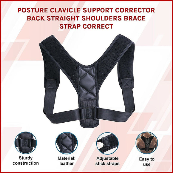 Posture Corrector Clavicle Support Back Straightener Shoulder Brace Strap - RnR Galore