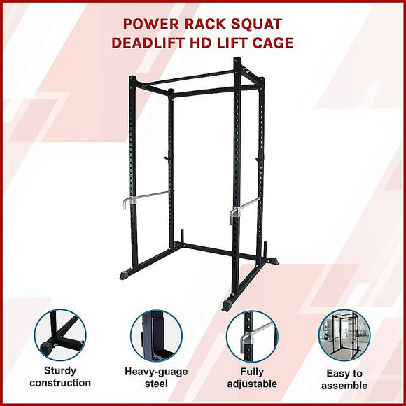 Power Rack Squat Deadlift HD Lift Cage - RnR Galore
