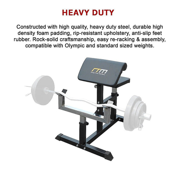 Preacher Curl Bench – Commercial Weight Bench for Bicep and Arm Workouts - RnR Galore