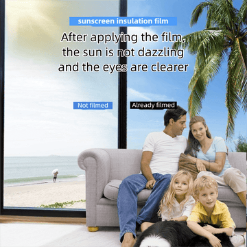 Premium 6 - Layer Sliver Window Film for Home/Office – Reflective One - Way Privacy, 50cm x 2m One Roll, UPF 50+ UV Block,With Full Install Tools - RnR Galore