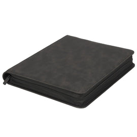Premium Toploader Binder 9 Pocket 216 Capacity Trading Card Album Zippered PU Leather Storage Holder for Sports TCG & AFL Cards Black - RnR Galore