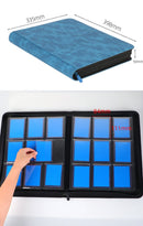Premium Toploader Binder 9 Pocket 216 Capacity Trading Card Album Zippered PU Leather Storage Holder for Sports TCG & AFL Cards Black - RnR Galore