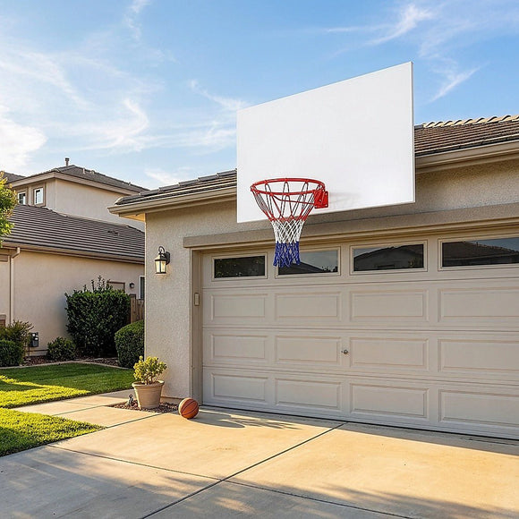 Pro Size Wall Mounted Basketball Hoop Ring Goal Net Rim Dunk Shooting Outdoor - RnR Galore