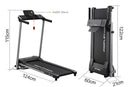 PROFLEX Treadmill Bluetooth Running Machine Foldable Compact Small Home Electric - RnR Galore