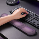 Purple Comfortable Memory Foam Wrist Rest Set – Ergonomic Mouse Pad & Keyboard Hand Support for Office and Home Use - RnR Galore
