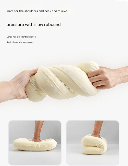 Purple Reversible Memory Foam Travel Pillow - All - Season Comfort Neck Support for Deep Sleep & Portability - RnR Galore
