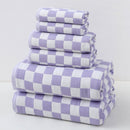 Purple Ultra - Soft 100% Cotton Gauze 6 - Piece Towel Set | Absorbent & Quick - Dry Bath Towel - RnR Galore
