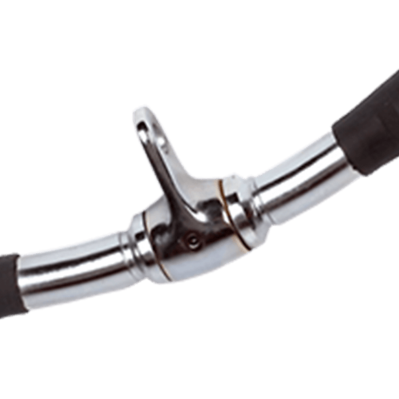 Randy & Travis Rubber - Coated Revolving Curl Row Bar Attachment for Gyms - RnR Galore