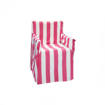 Rans Alfresco 100% Cotton Director Chair Cover - Striped Hot Pink - RnR Galore