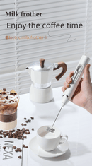 Rechargeable Electric Milk Frother Handheld - 3 Speed Adjustable Foam Maker with 2 Stainless Steel Whisks - Portable Coffee Mixer & Egg Beater for Flat Whites, Lattes & Baking (Black) - RnR Galore