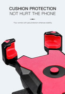 Red and Black Secure Grip Bike Phone Mount - Adjustable 360 Rotation Bicycle Handlebar Holder, Universal Cradle for MTB & Road Cycling - RnR Galore