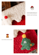 Red and White Luxe Plush Christmas Gift Box - Decorative Holiday Treat Box with Snowy Trim - RnR Galore