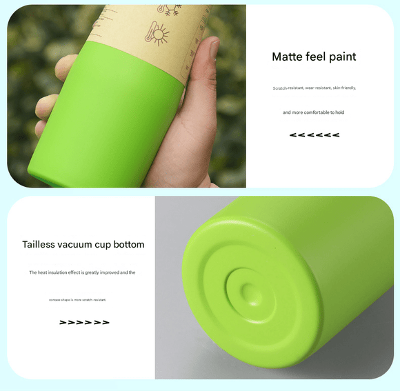 Red Premium 304 Stainless Steel Vacuum Insulated Water Bottle - 532ml Large Capacity Sports Flask with 12 - 24 Hour Thermal Retention, Leak - Proof Portable Travel Mug for Gym, Office, Car and Outdoor Activities - RnR Galore