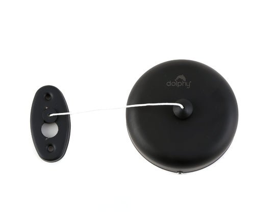 Retractable Single Clothesline - Black - RnR Galore