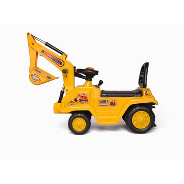 Ride - on Children's Excavator (Yellow) w/ Dual Operation Levers to Scoop - RnR Galore