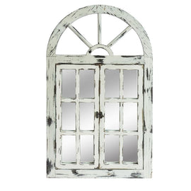 Rustic White Scarlett Window Mirror - RnR Galore