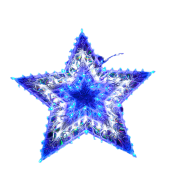 Samland 120 Led Blue/White Star Christmas Light - RnR Galore