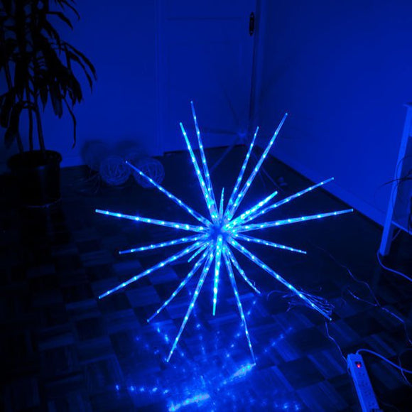 Samland 160 Led Blast Ice Star Ball Christmas Light Decoration Blue 122cm Diameter - RnR Galore