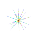 Samland 160 Led Blast Ice Star Ball Christmas Light Decoration Multi Colour Rgby - RnR Galore